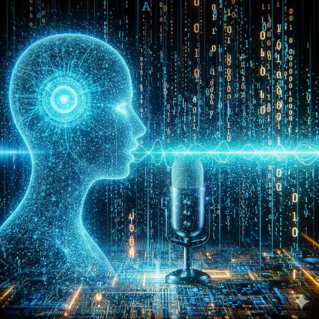 AI voice assistant illustration